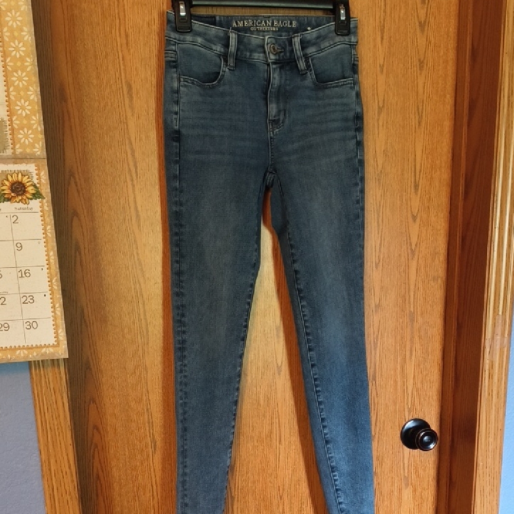 American Eagle Outfitters Women's Medium Blue Skinny Jeans